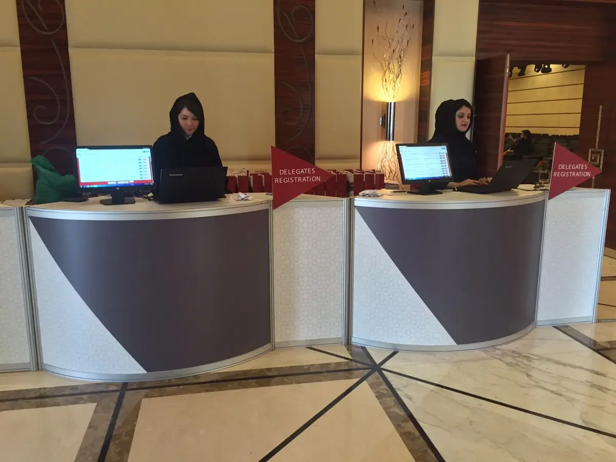 Event badge collection and registration technology UAE