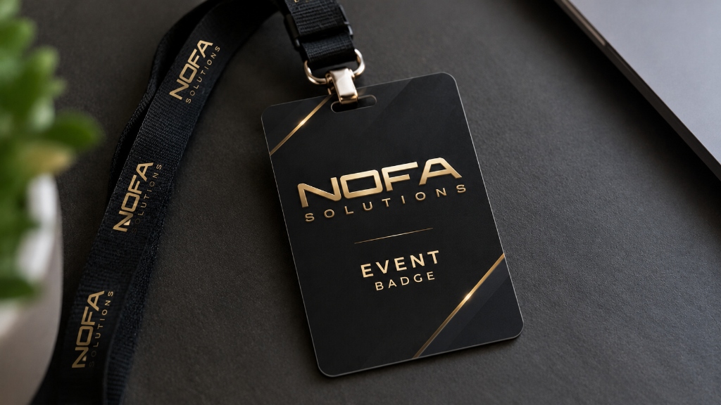 Event badges, credentials, and attendee registration printing